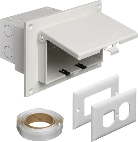 1 gang weatherproof electrical outlet box|arlington recessed outdoor outlet box.